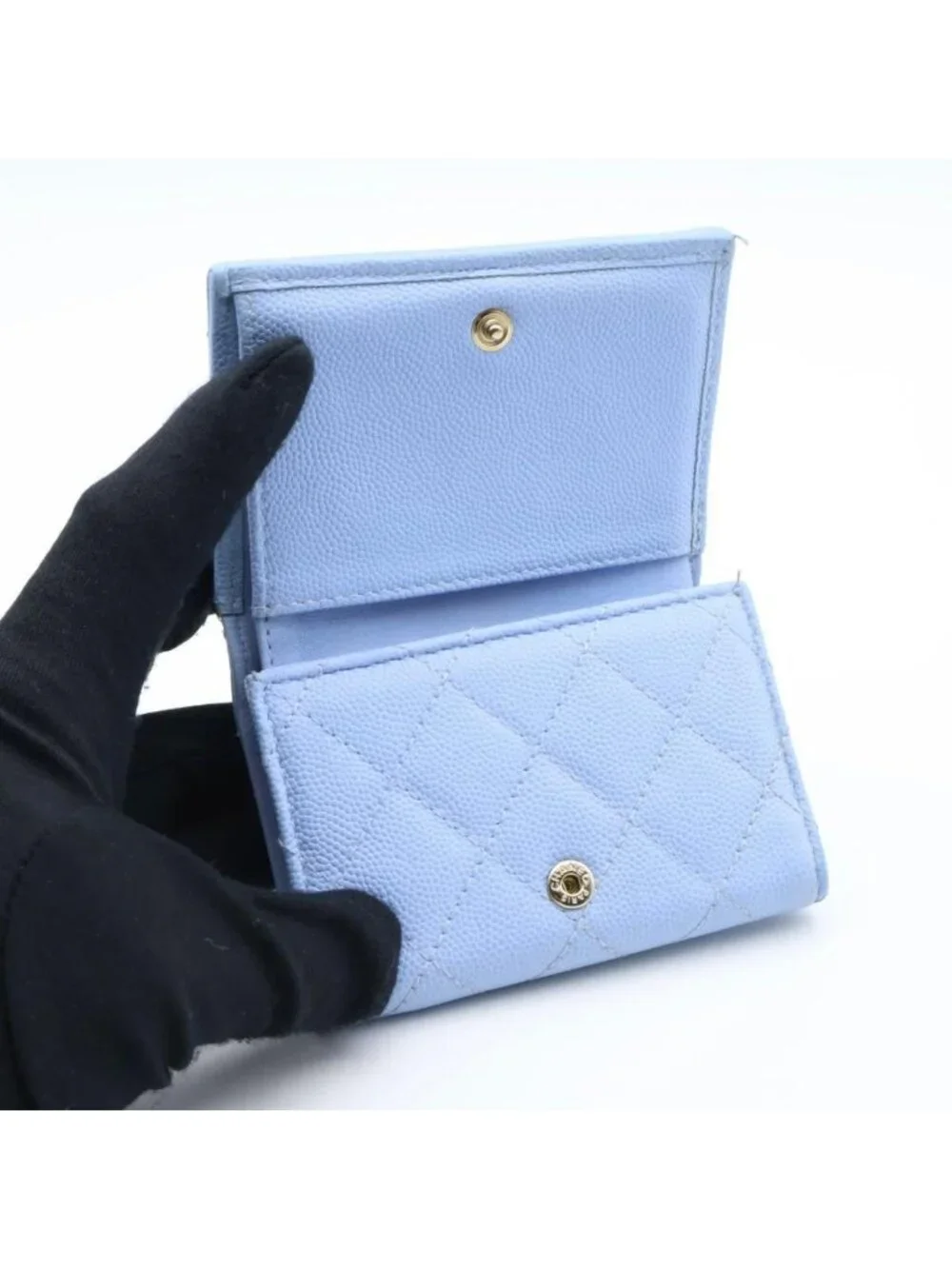 Chanel Timeless Classic Trifold Wallet Caviar Leather